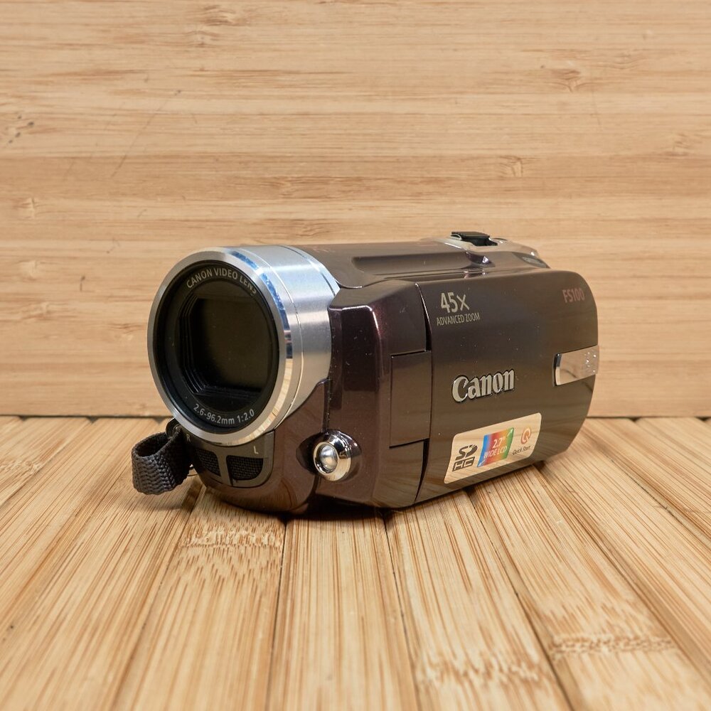 Canon FS100 Digital Camcorder, FOR PARTS OR REPAIR! Sold As Is!